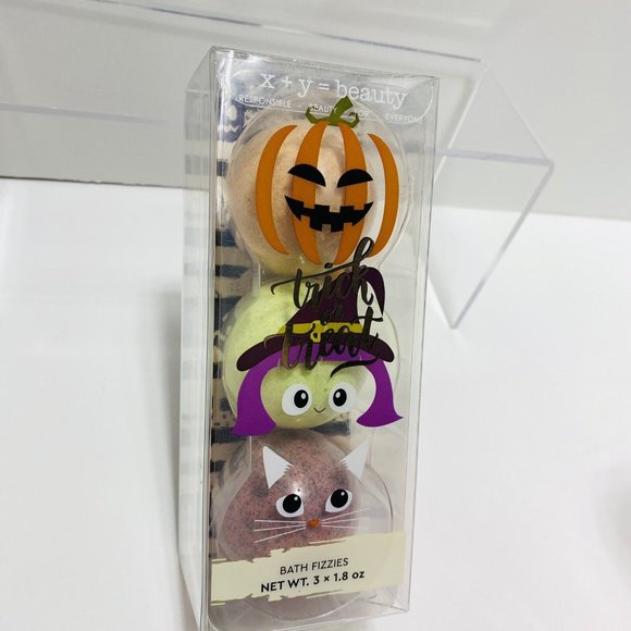 X + Y = Beauty 3pc Set Bath Fizzies Bath Bombs Relaxation Bathroom Fizzies - Picture 5 of 8